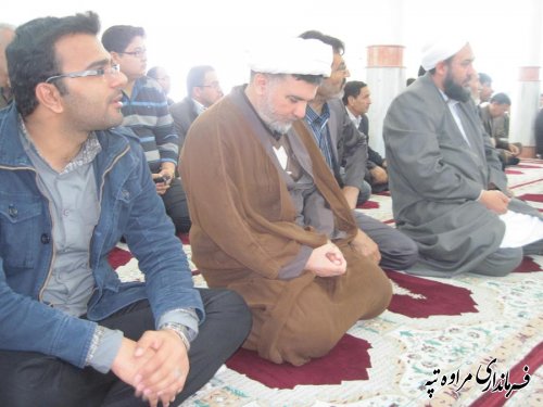 برگزاری مراسم عزاداری سرور و سالار شهیدان در مسجد حضرت حمزه مراوه تپه برگزار شد