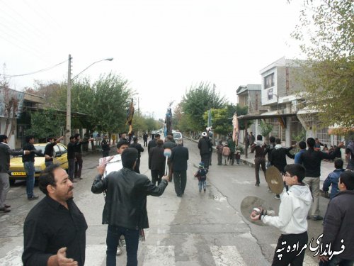 شهرستان مراوه تپه در عاشورای حسینی غرق در عزا و ماتم شد