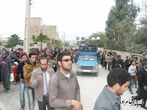 شهرستان مراوه تپه در عاشورای حسینی غرق در عزا و ماتم شد