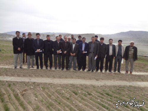 افتتاح آبیاری تحت فشار در مزارع شهرستان مراوه تپه