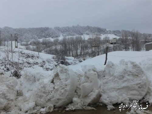 برف زیبای مراوه تپه به روایت تصویر