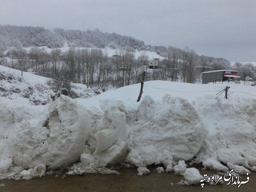 برف زیبای مراوه تپه به روایت تصویر