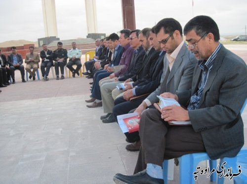 برگزاری جلسه شورای اداری در محل آرامگاه مختومقلی فراغی