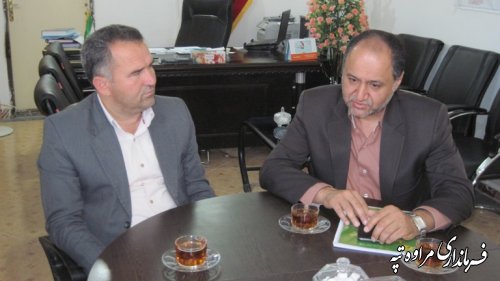 دیدار مدیر عامل شرکت توزیع برق استان با فرماندار