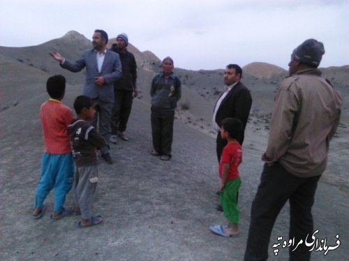بازدید فرماندار از روستای پالچقلی یموت