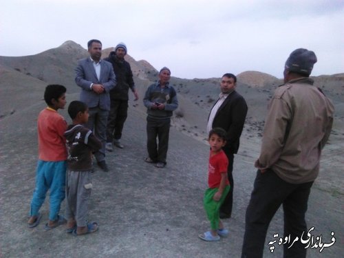 بازدید فرماندار از روستای پالچقلی یموت