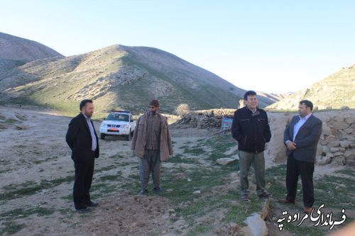 بازدید فرماندار مراوه تپه از عشایر منطقه پاشایولی 
