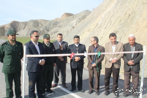 افتتاح پروژه آسفالت گرم محور گوگدره به پست دره شهرستان مراوه تپه 