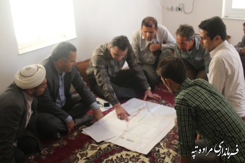 تشکیل جلسه شورای هماهنگی مدیریت بحران شهرستان مراوه تپه در روستای آقلر 