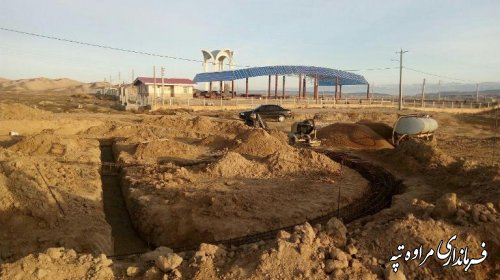 بازدید فرماندار از عملیات اجرایی ساخت مجموعه فرهنگی و مسجد مختومقلی فراغی 