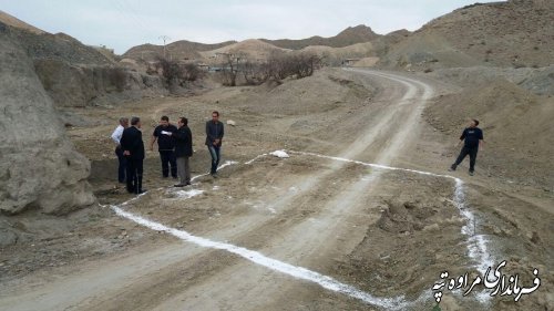  بازدید فرماندار از اجرای پروژه احداث جاده مرزی دادلی غزنین