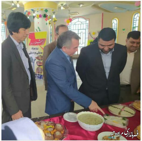جشنواره غذای محلی و سنتی در دبیرستان شبانه روزی شهید چمران مراوه تپه.
