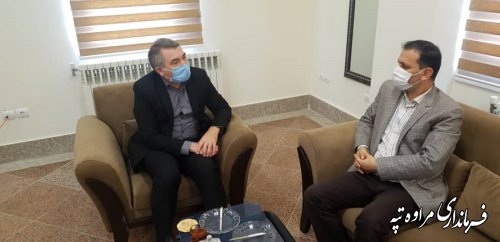 فرماندار مراوه تپه با احمدی مدیر کل ارتباطات و فناوری اطلاعات استان گلستان دیدار کردند