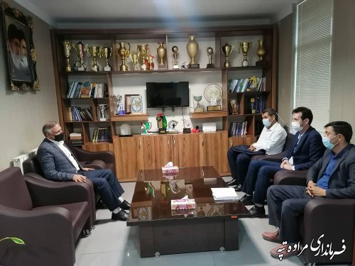  فرماندار مراوه تپه با مدیر کل ورزش و جوانان استان گلستان دیدار و گفتگو کرد