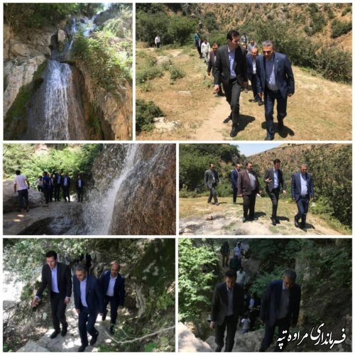  بازدید از آبشار روستای شارلوق گوگلان 