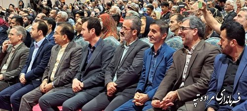 حضور فرماندار و بخشداران شهرستان مراوه‌تپه در پانزدهمین جشنواره اقوام