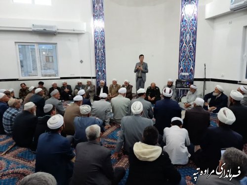 افتتاح مسجد حضرت محمد رسول الله چناران