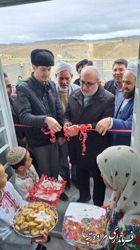 افتتاح خانه بهداشت روستای چایلی شهرستان مراوه‌تپه