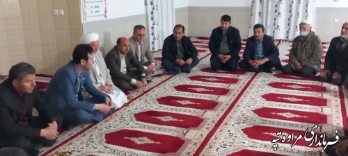 در ادامه ۳۰ روز ۶۰ مسجد فرماندار شهرستان مراوه دیدار با نماز گزاران روستای داشلی آرقاچ انجام گرفت