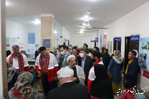 حضور پزشکان داوطلب جمعیت هلال احمر استان گلستان در چنارلی 
