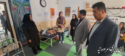 بازدید فرماندار مراوه‌تپه از مرکز روزانه آموزشی و توانبخشی معلولان جسمی حرکتی آرتا مراوه‌تپه