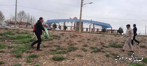  اجرای پویش ملی مسیر سبز (ایران پاک) برای مسافرین نوروزی در آرامگاه مختومقلی فراغی 