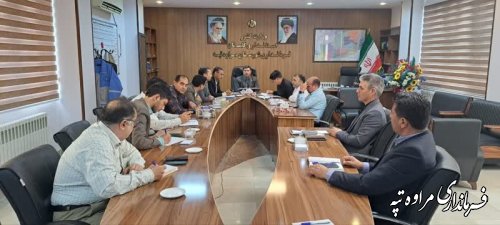 جلسه راه اندازی و تشکیل قرارگاه انتخاباتی دستگاه‌های خدمات رسان و امداد‌رسان شهرستان مراوه‌تپه برگزار شد 