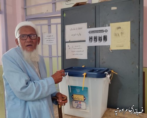 گزارش تصویری از شرکت مردم شریف شهرستان مراوه تپه در انتخابات چهاردهمین دوره انتخابات ریاست جمهوری