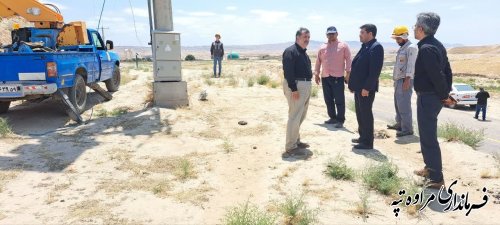 بازدید فرماندار شهرستان مراوه‌تپه از روند اجرای احداث رینگ ۷/۵ کیلومتری آق تقه 