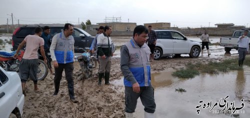 بازدید از روستای سیلزده آق تقه جدید در پی وقوع سیلاب در شرق گلستان